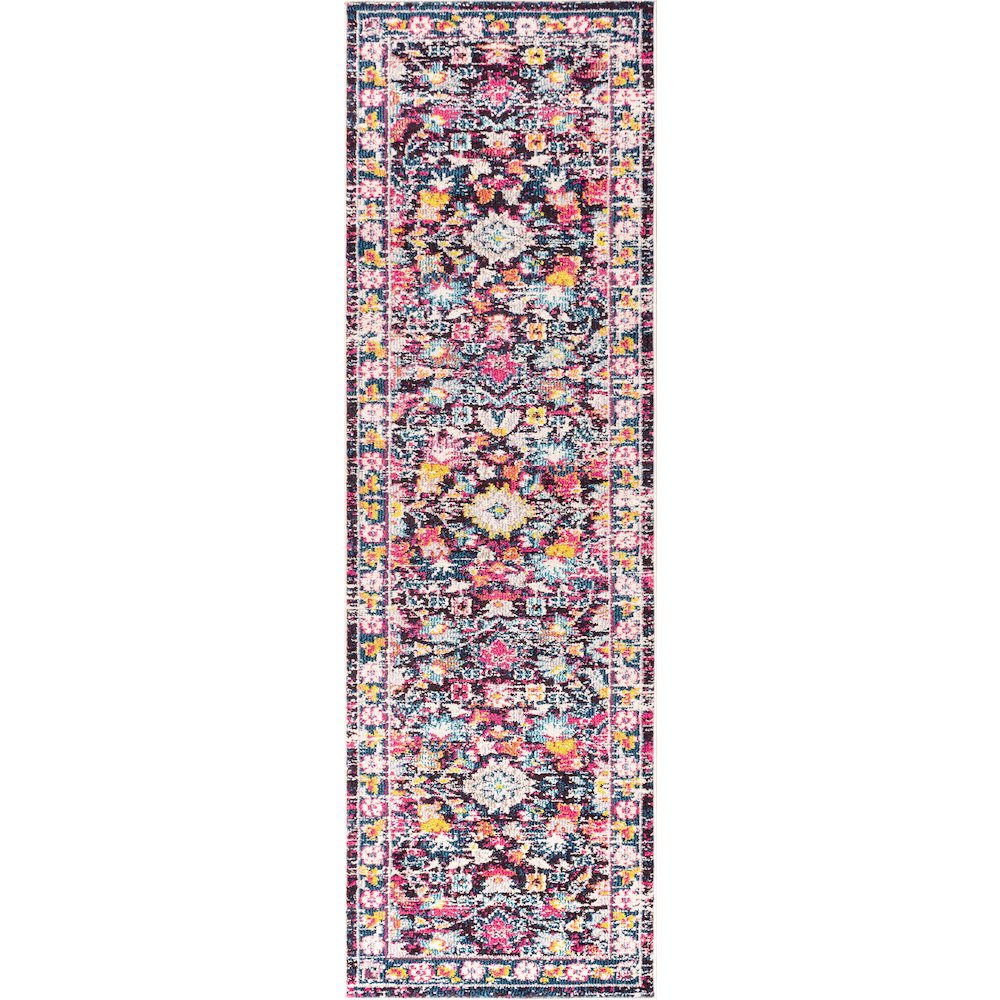 Alfombra Modern Persian Boho Floral Area Rug. Picture 1