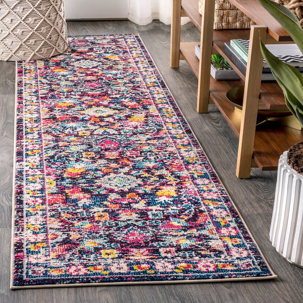 Alfombra Modern Persian Boho Floral Area Rug. Picture 2