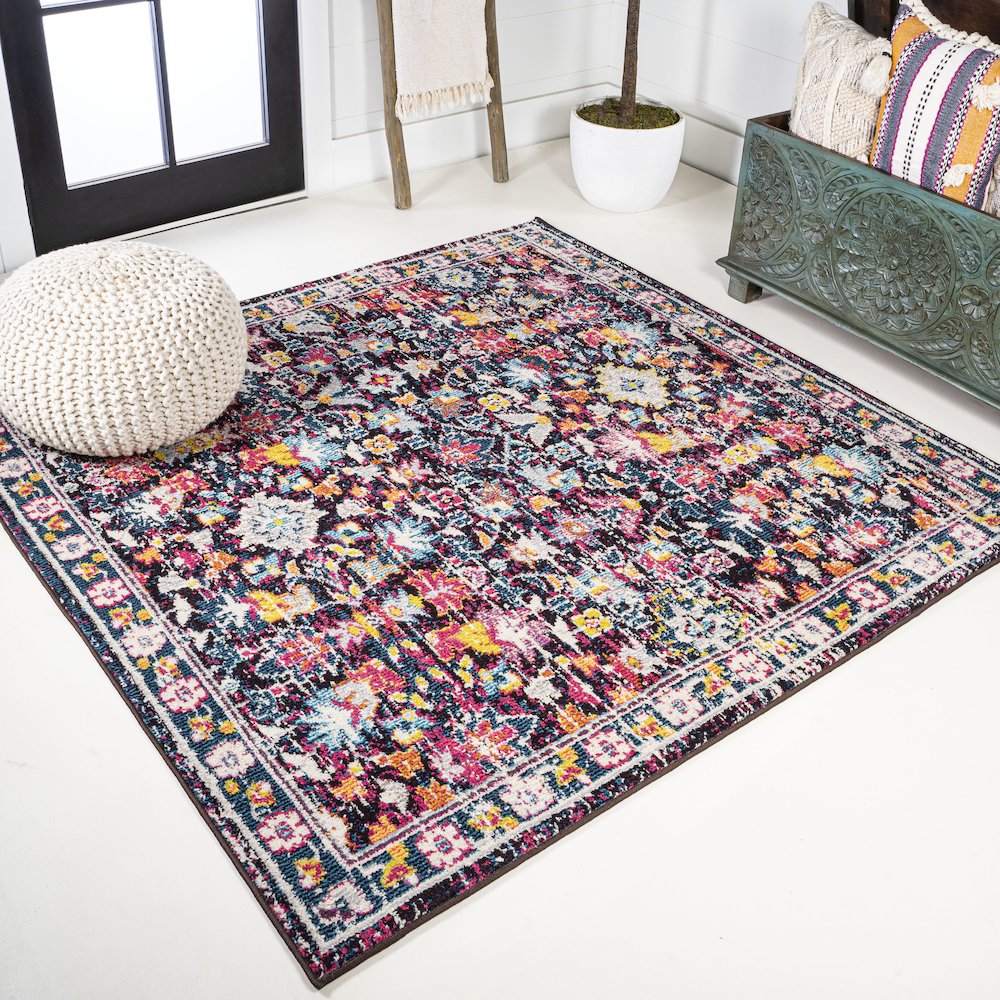Alfombra Modern Persian Boho Floral Area Rug. Picture 2