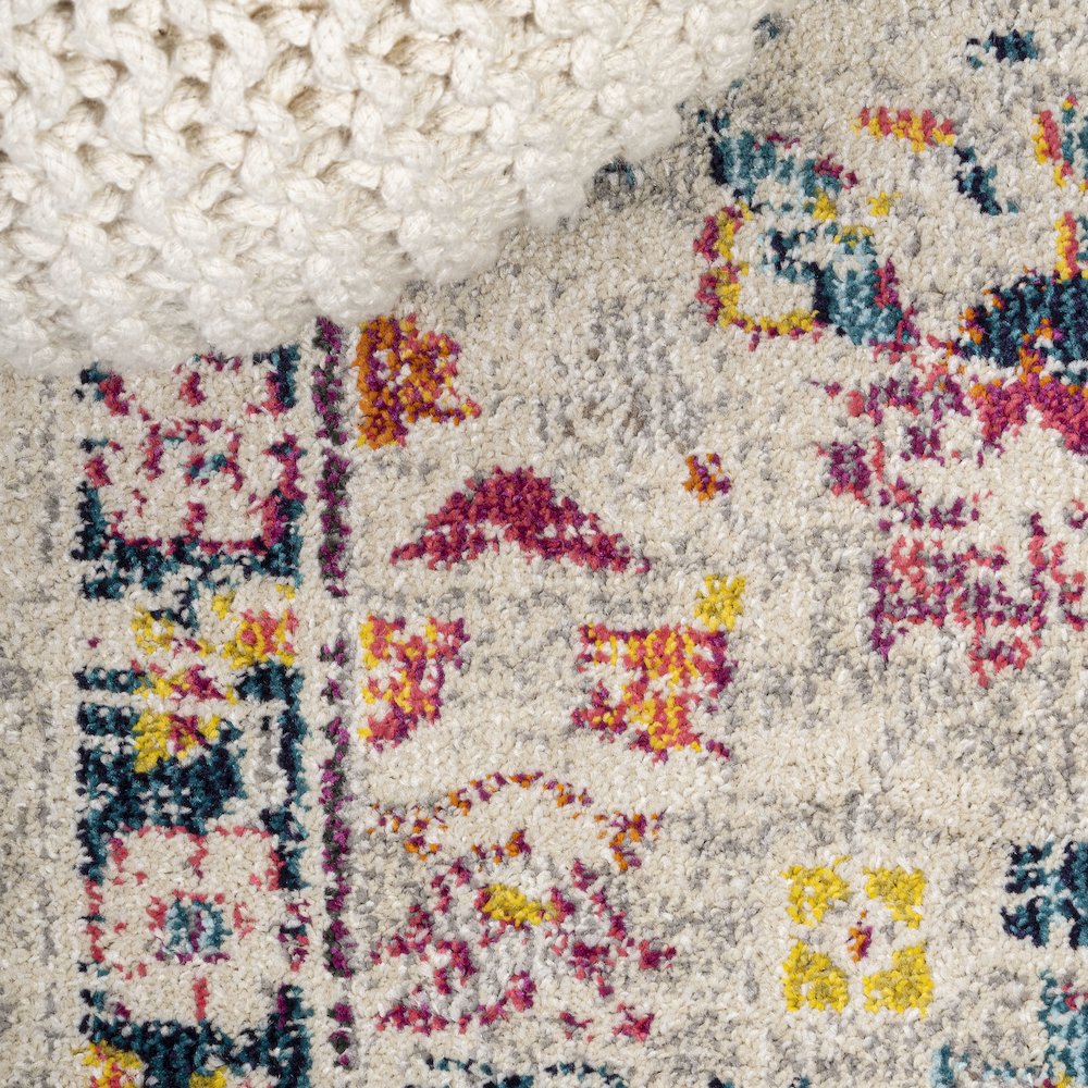 Alfombra Modern Persian Boho Floral Area Rug. Picture 4