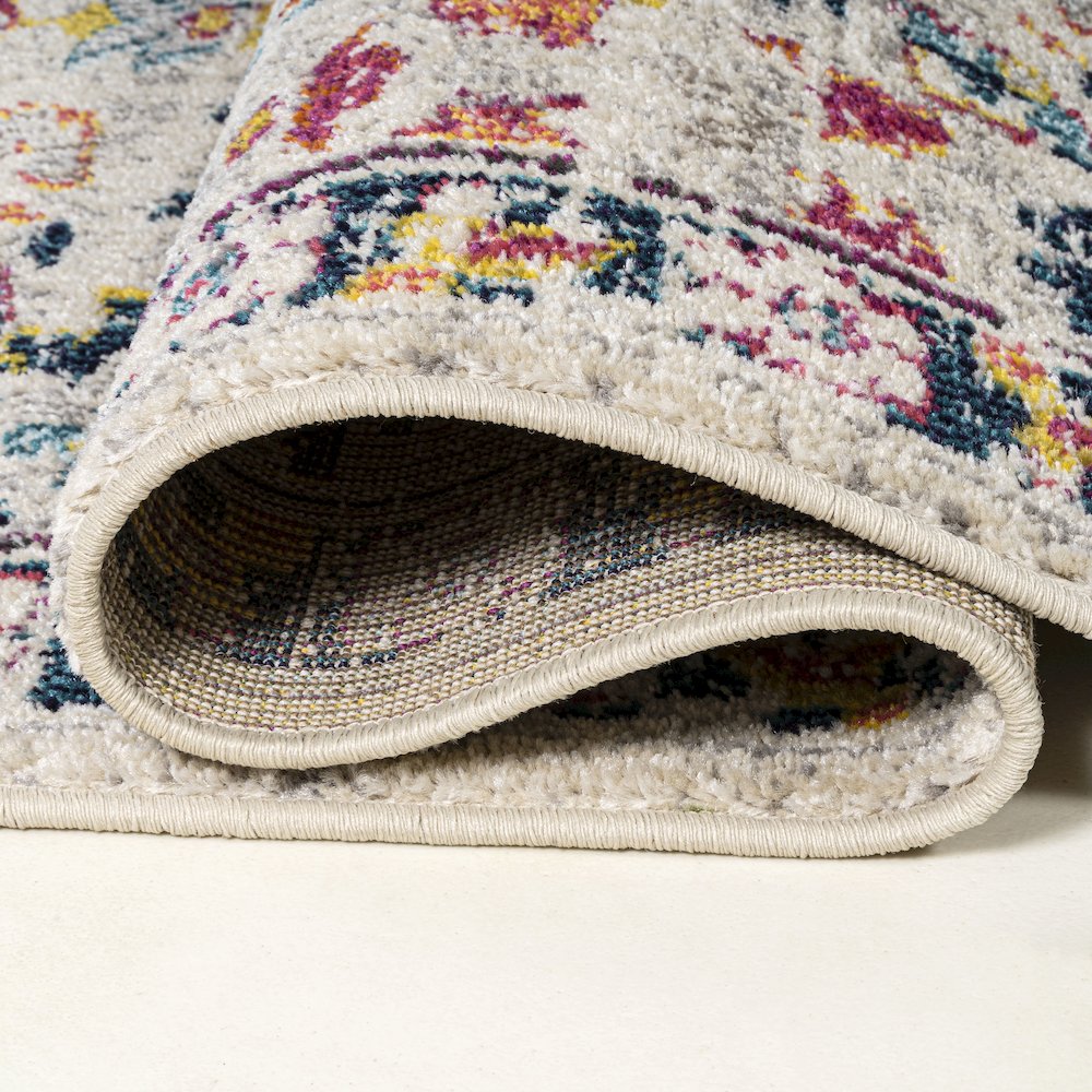 Alfombra Modern Persian Boho Floral Area Rug. Picture 8