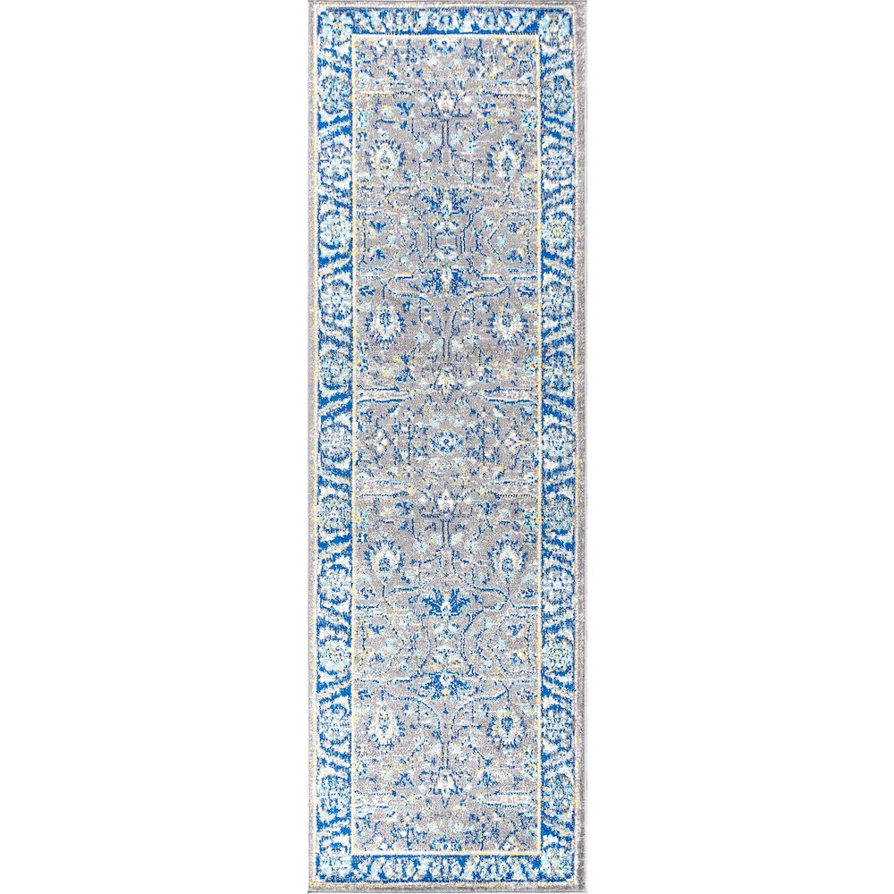 Modern Persian Boho Floral Area Rug. Picture 1