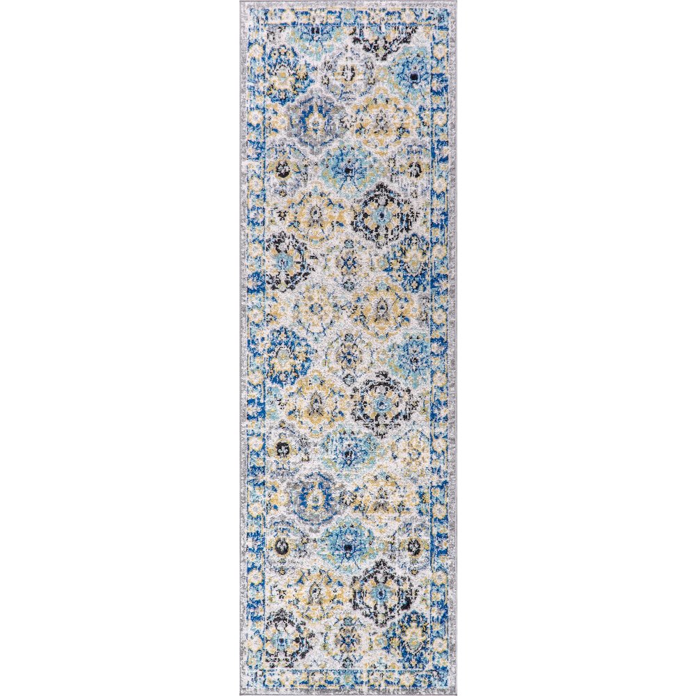 Modern Persian Boho Vintage Trellis Area Rug. Picture 1