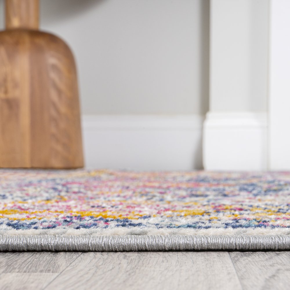 Modern Persian Boho Vintage Trellis Area Rug. Picture 7