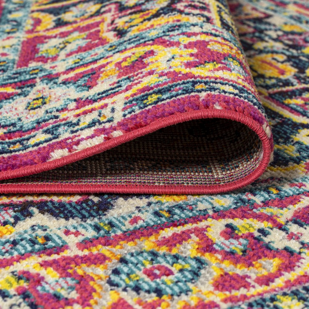 Brooklyn Geometric Medallion Area Rug. Picture 6