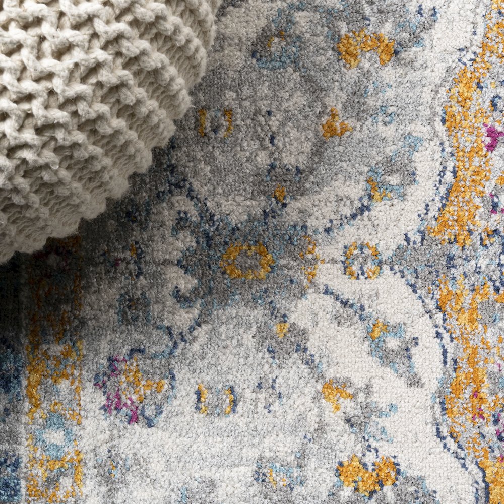 Lorena Ornate Boho Medallion Area Rug. Picture 4