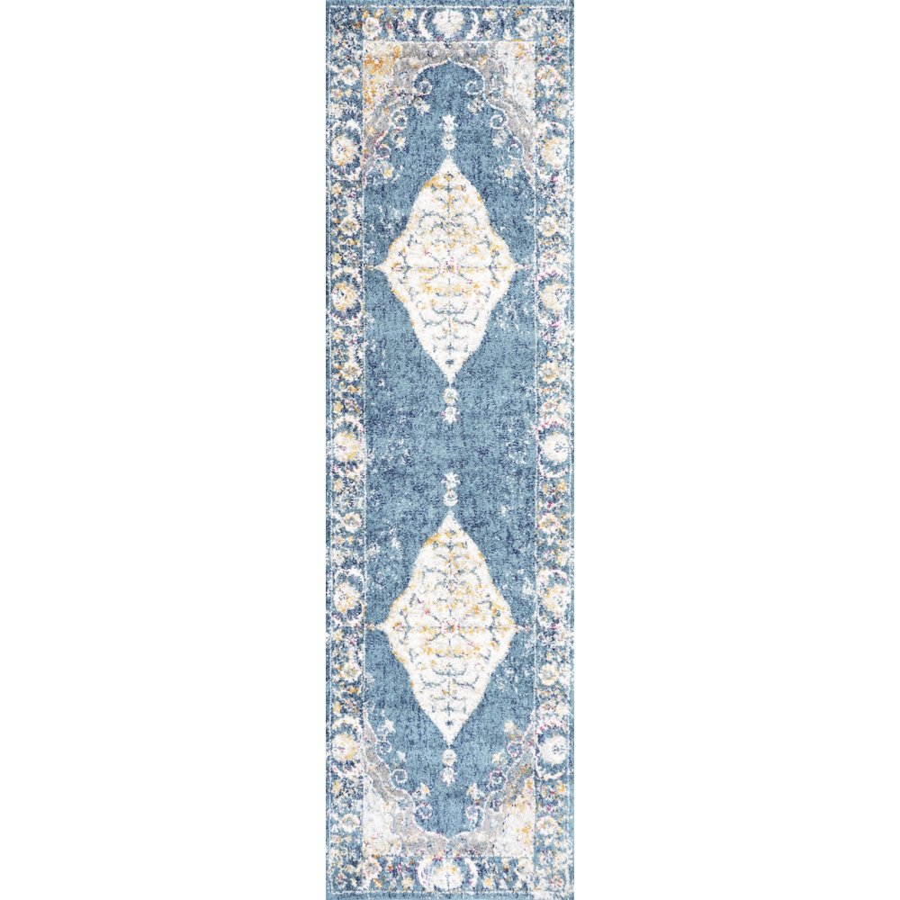 Zelda Bohemian Cottage Medallion Area Rug. Picture 1