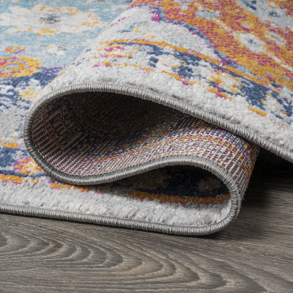Kirman Bohemian Medallion Area Rug. Picture 8