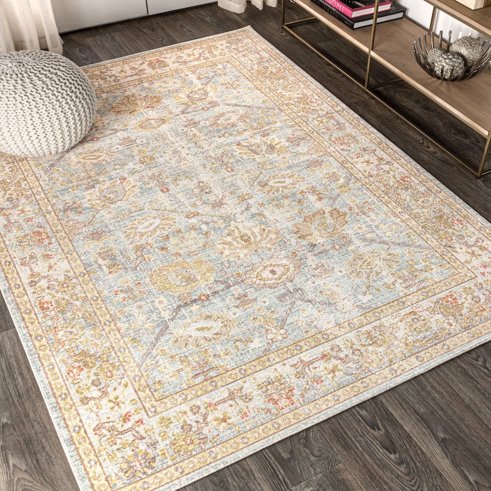 Alba Modern Faded Peshawar Area Rug. Picture 2