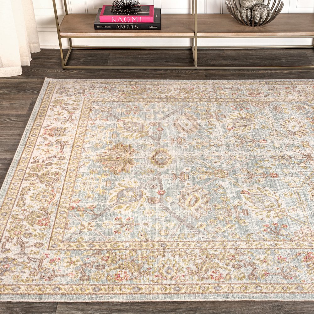 Alba Modern Faded Peshawar Area Rug. Picture 4