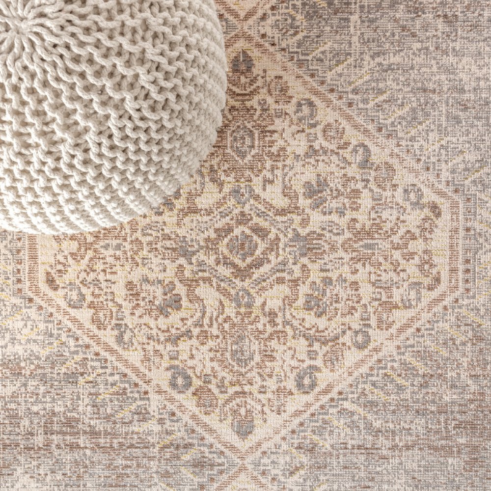 Lila Modern Tribal Medallion Area Rug. Picture 4