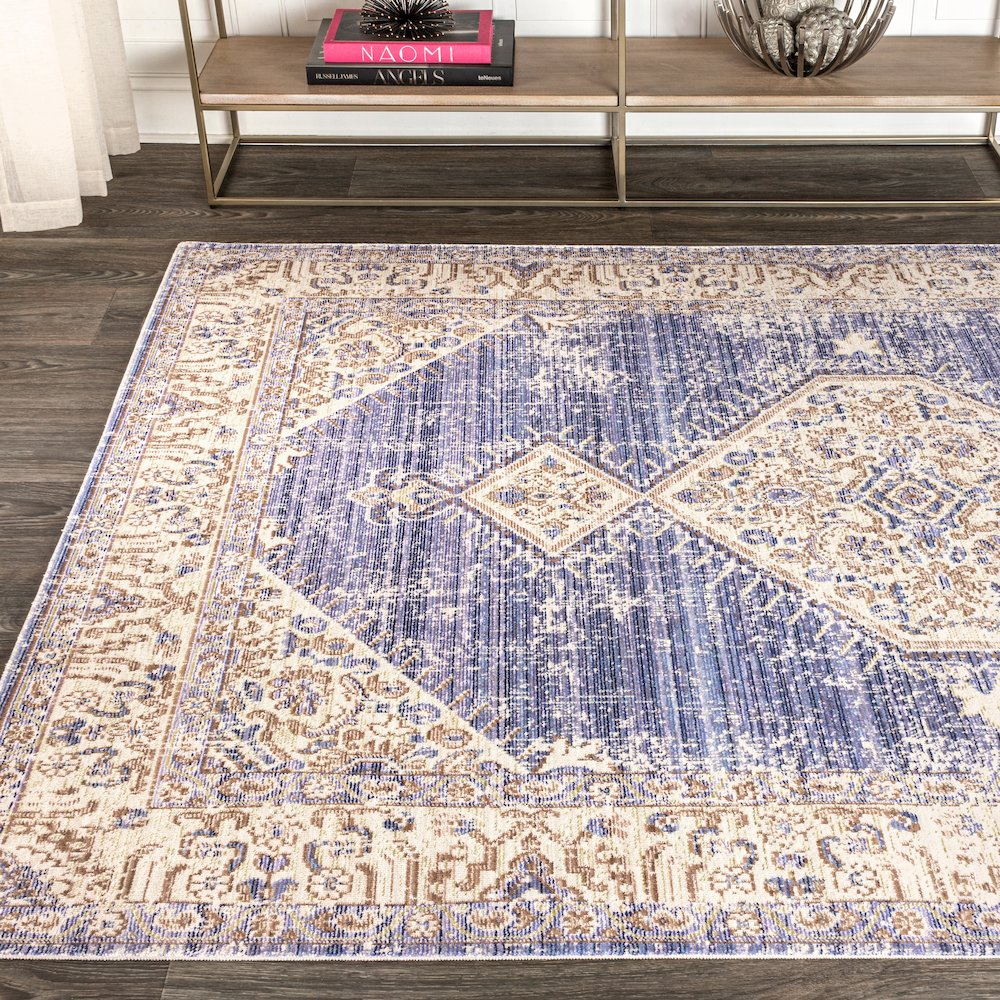Lila Modern Tribal Medallion Area Rug. Picture 4