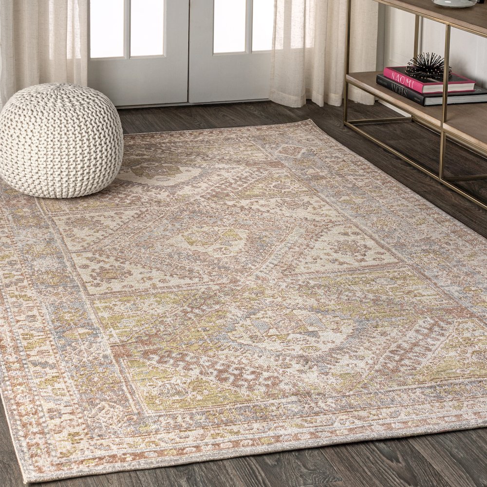 Darija Ornate Geometric Medallion Area Rug. Picture 3