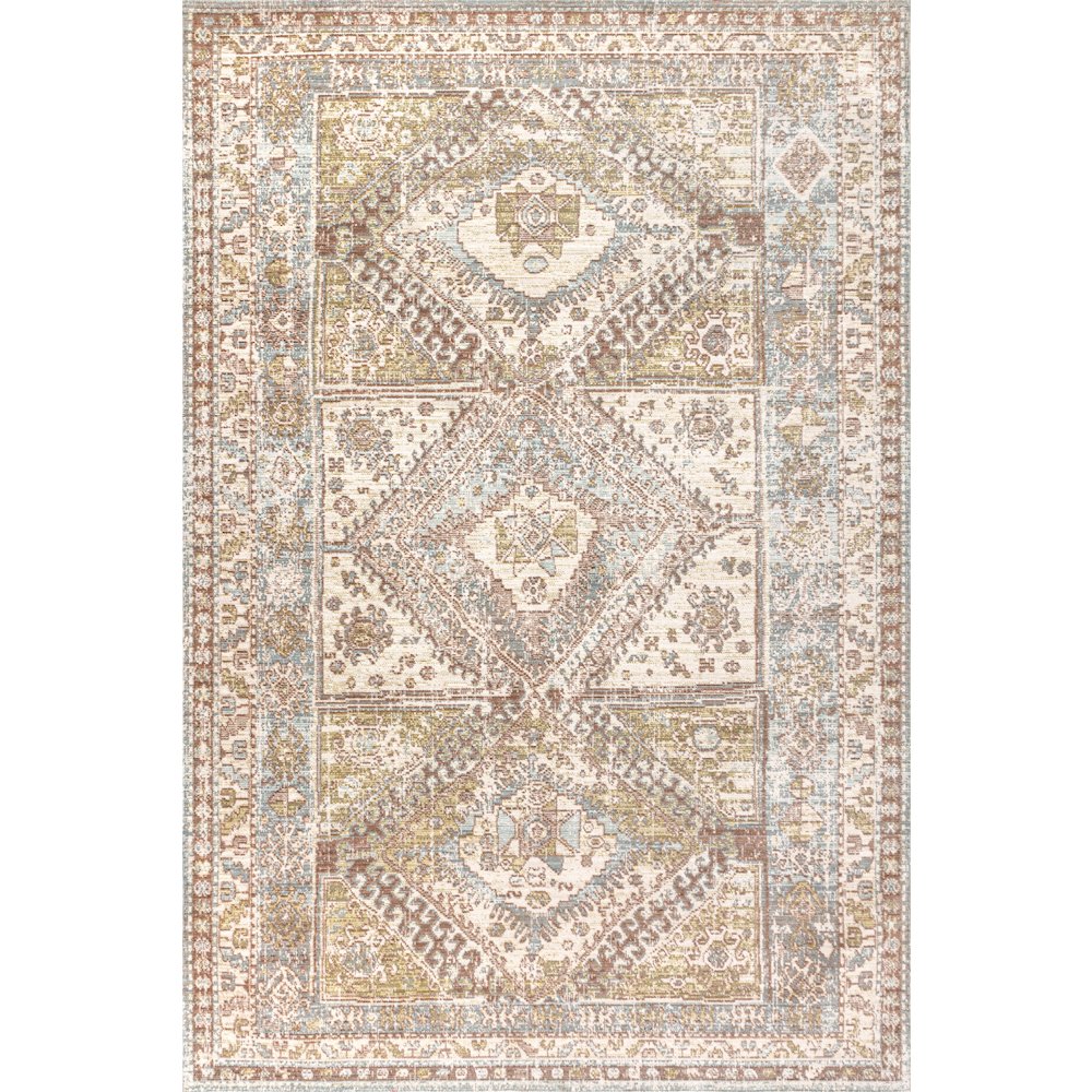 Darija Ornate Geometric Medallion Area Rug. Picture 1