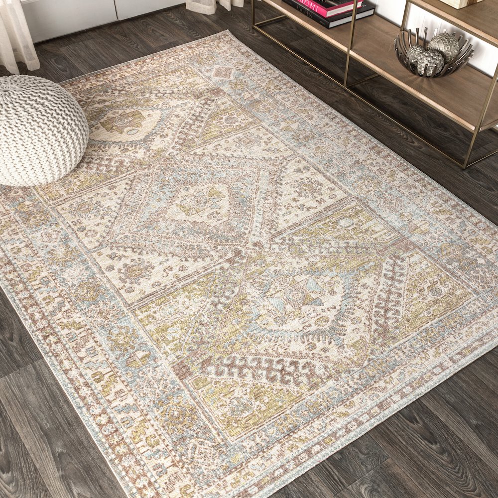 Darija Ornate Geometric Medallion Area Rug. Picture 2