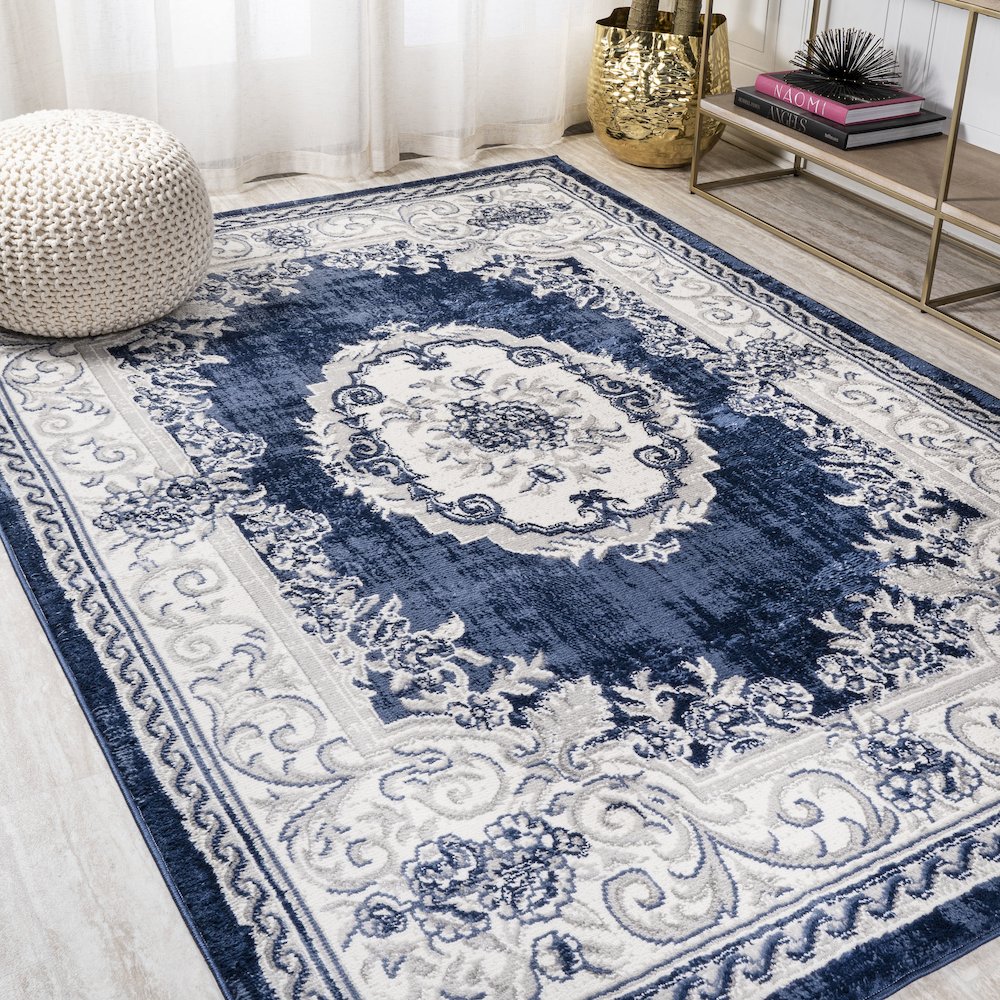 Rosalia Cottage Medallion Area Rug. Picture 2