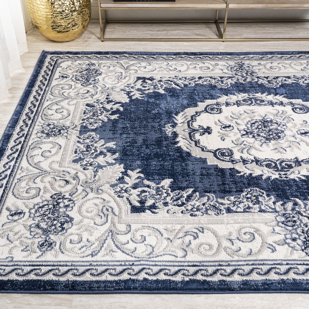 Rosalia Cottage Medallion Area Rug. Picture 3