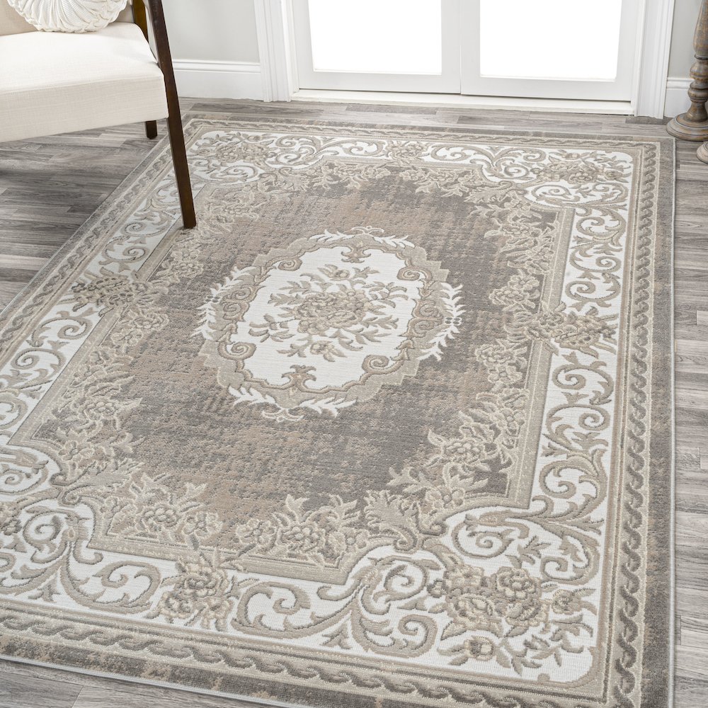 Rosalia Cottage Medallion Area Rug. Picture 2