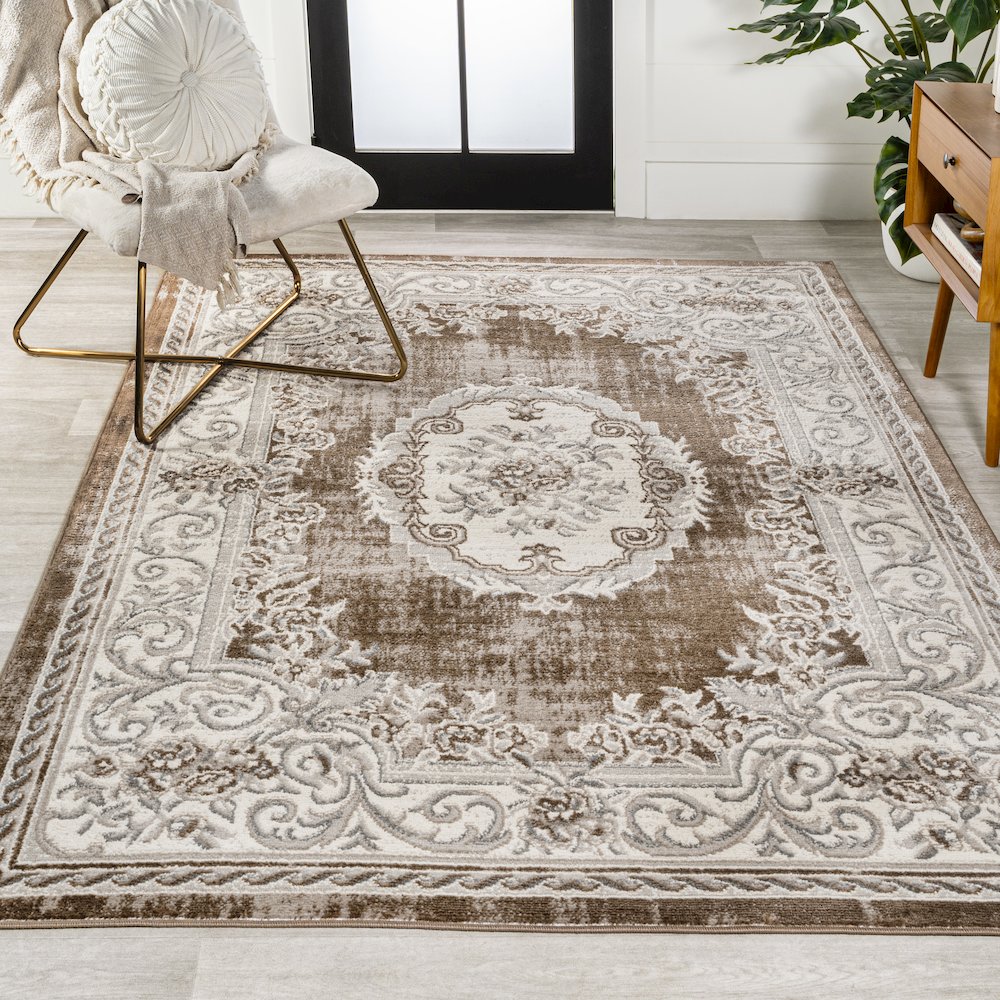 Rosalia Cottage Medallion Area Rug. Picture 2