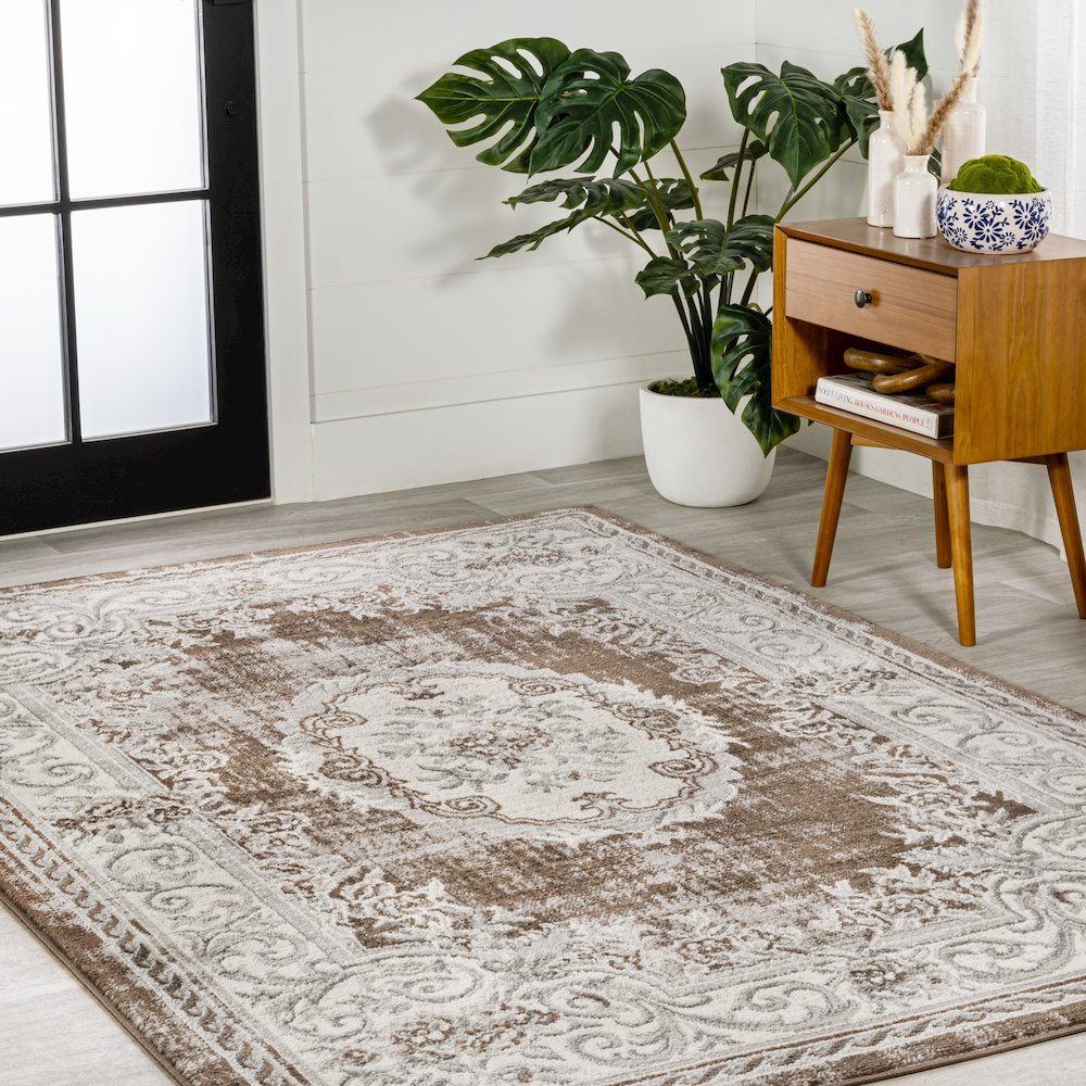 Rosalia Cottage Medallion Area Rug. Picture 3