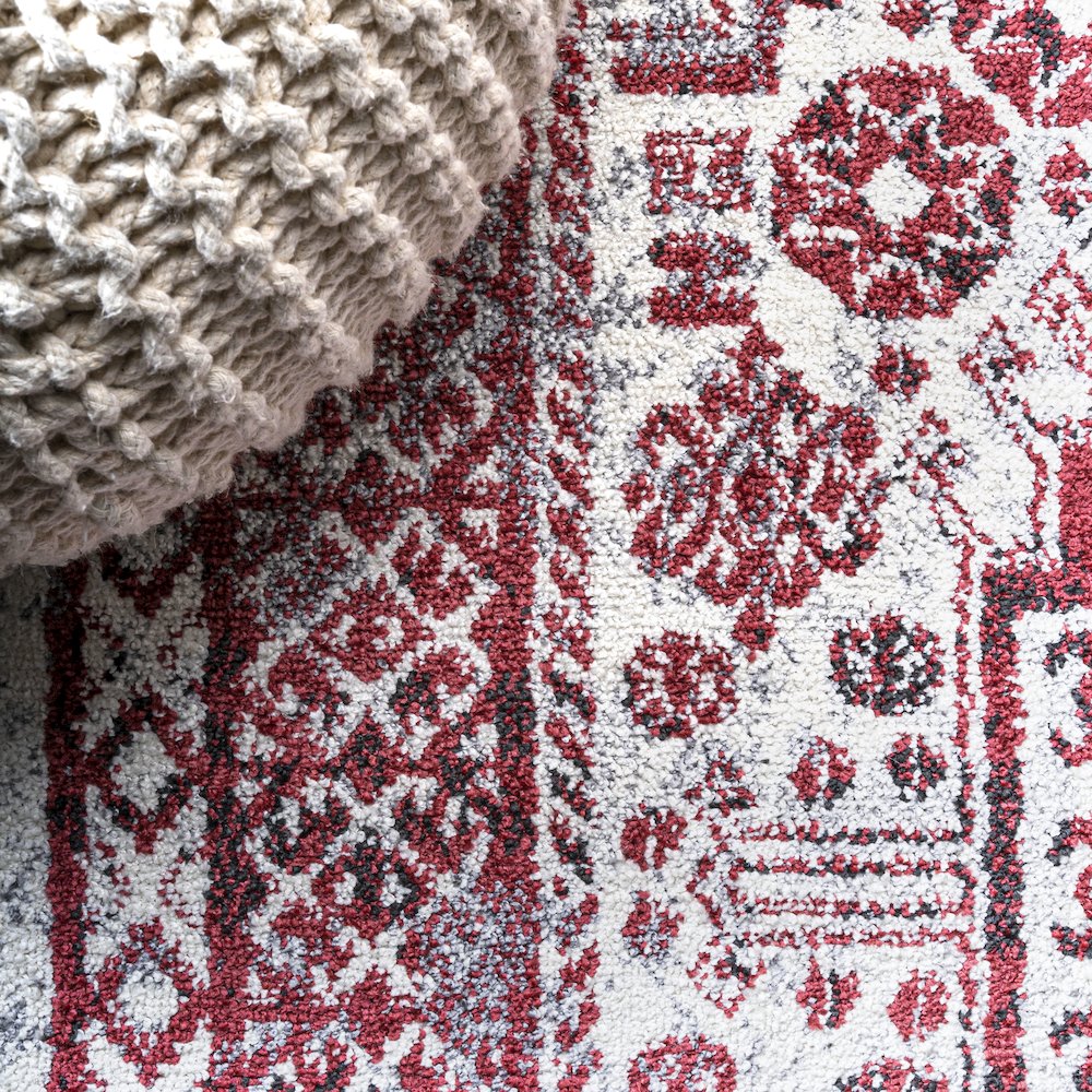 Boho Cottage Medallion Area Rug. Picture 4