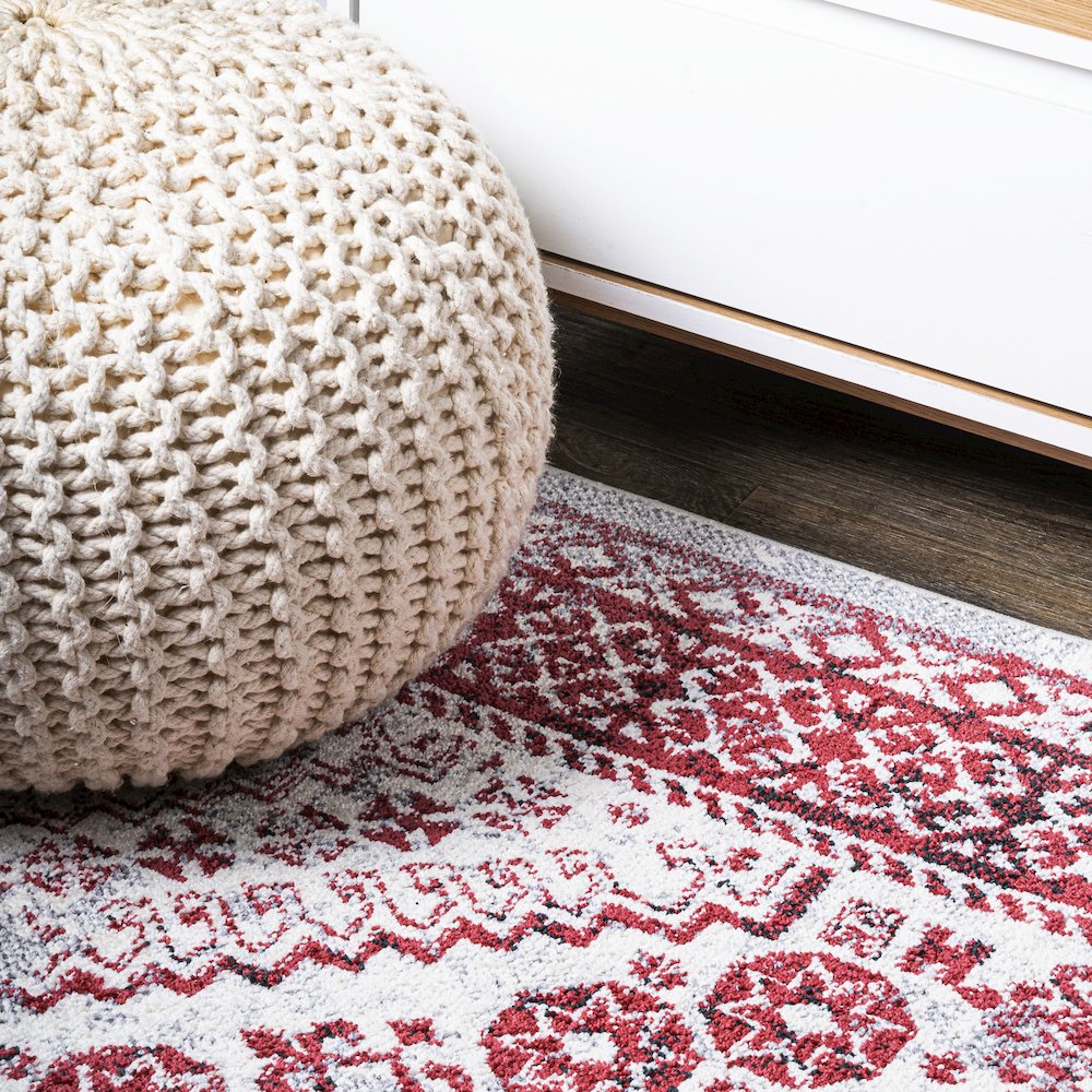Boho Cottage Medallion Area Rug. Picture 5