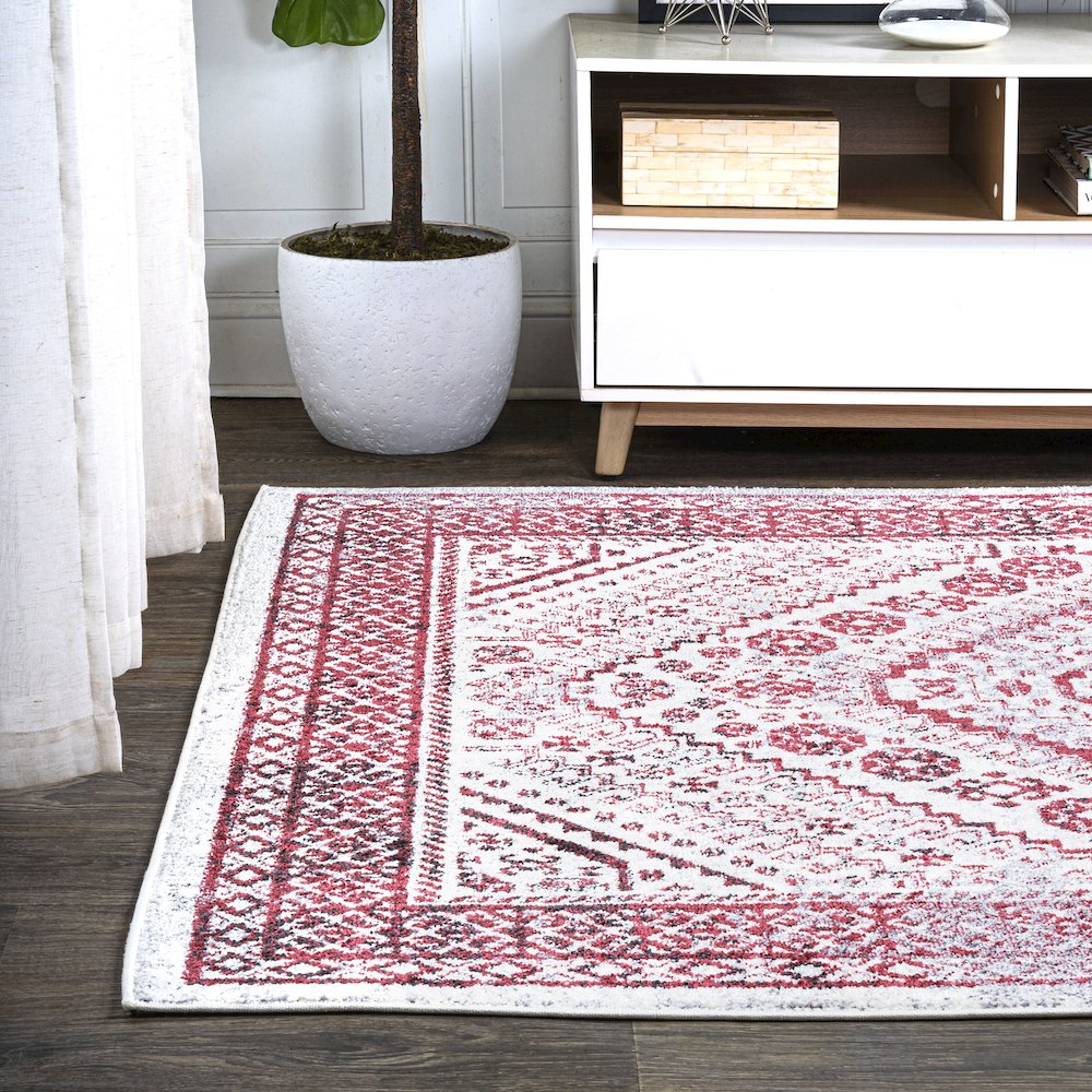 Boho Cottage Medallion Area Rug. Picture 3