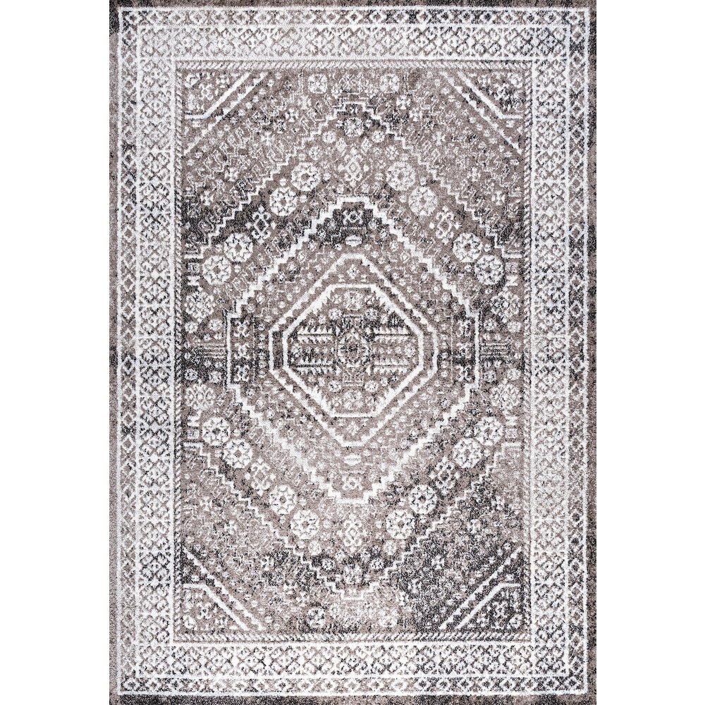 Boho Cottage Medallion Area Rug. Picture 1