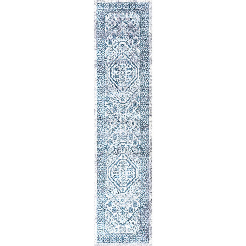 Boho Cottage Medallion Area Rug. Picture 1