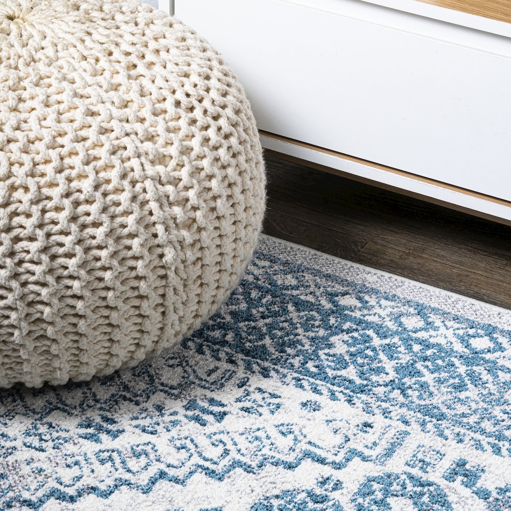 Boho Cottage Medallion Area Rug. Picture 5