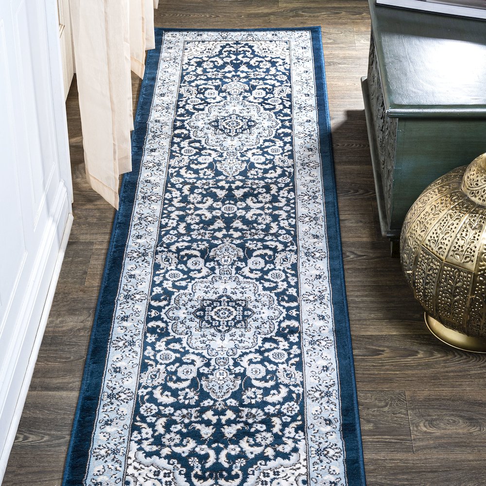 Palmette Modern Persian Floral Area Rug. Picture 2