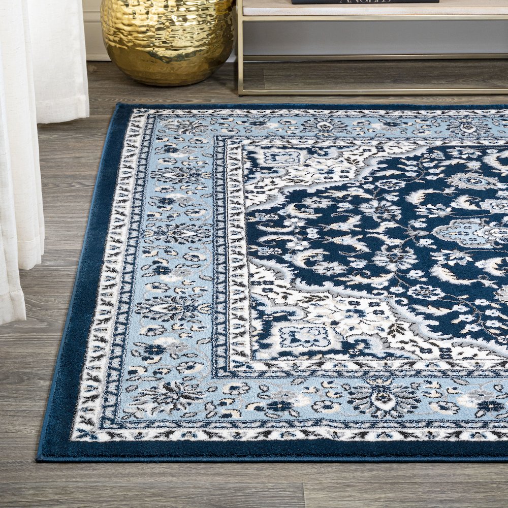 Palmette Modern Persian Floral Area Rug. Picture 3