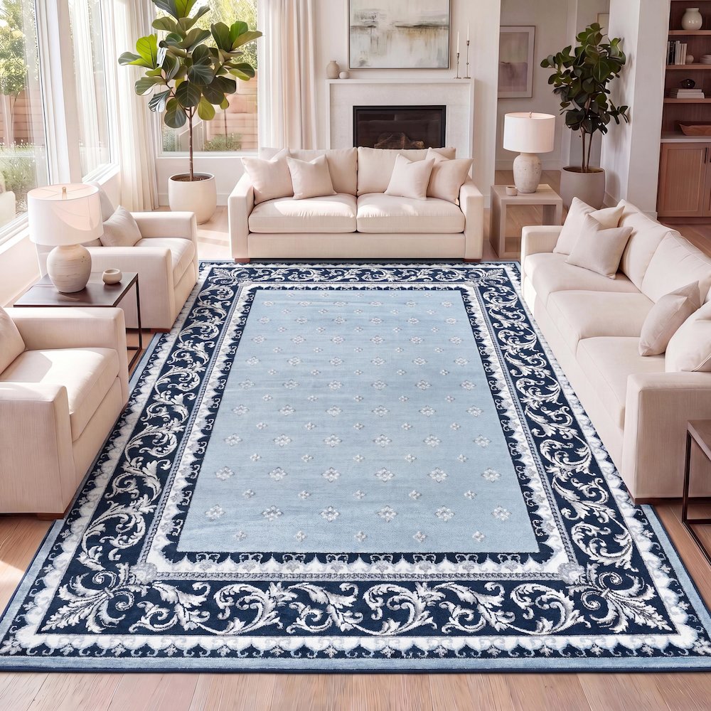 Acanthus French Border Area Rug. Picture 12