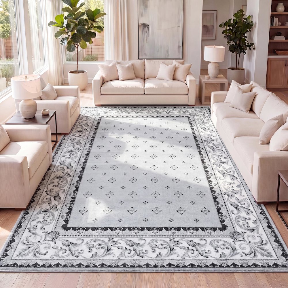 Acanthus French Border Area Rug. Picture 12