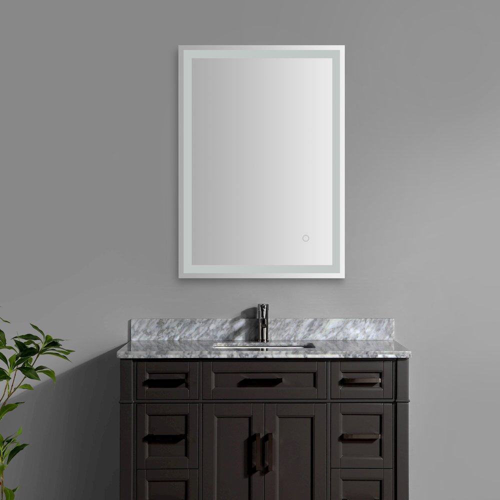 Antifog Front/Back-Lit Wall Bathroom Vanity Mirror. Picture 2