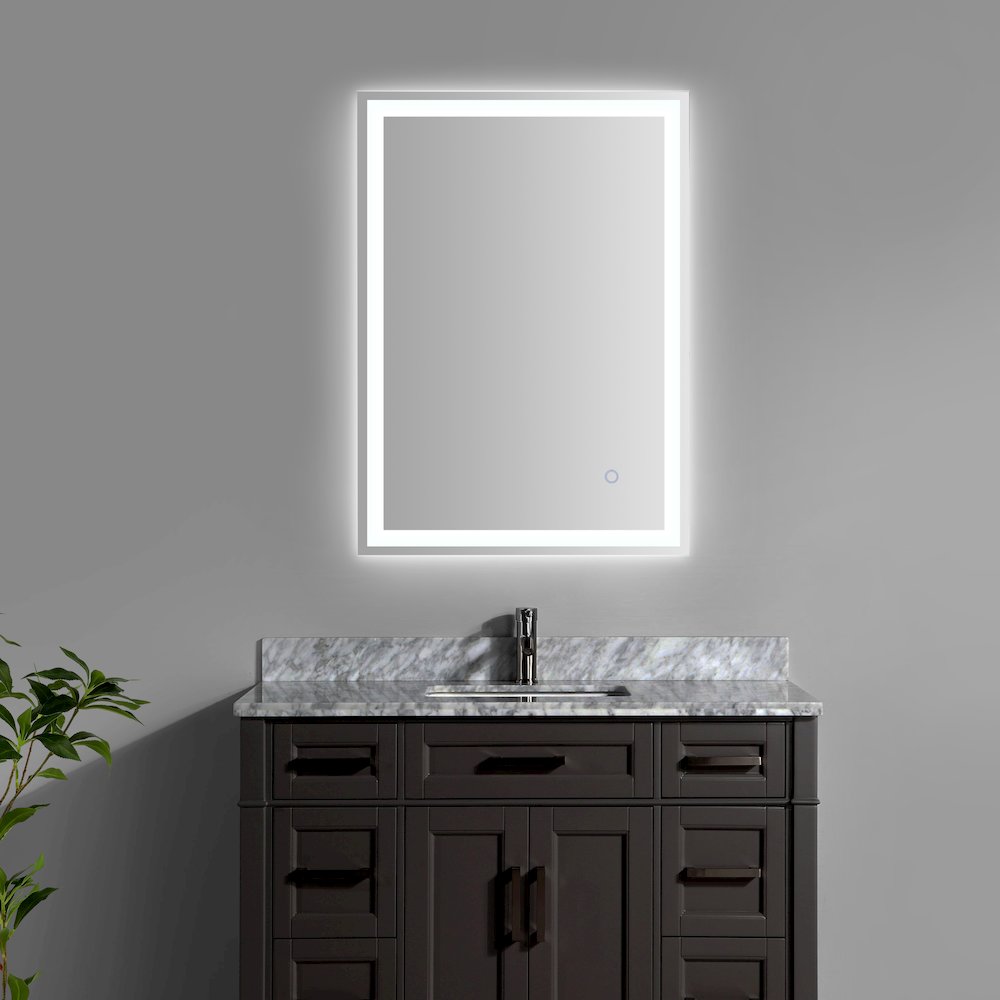 Antifog Front/Back-Lit Wall Bathroom Vanity Mirror. Picture 1