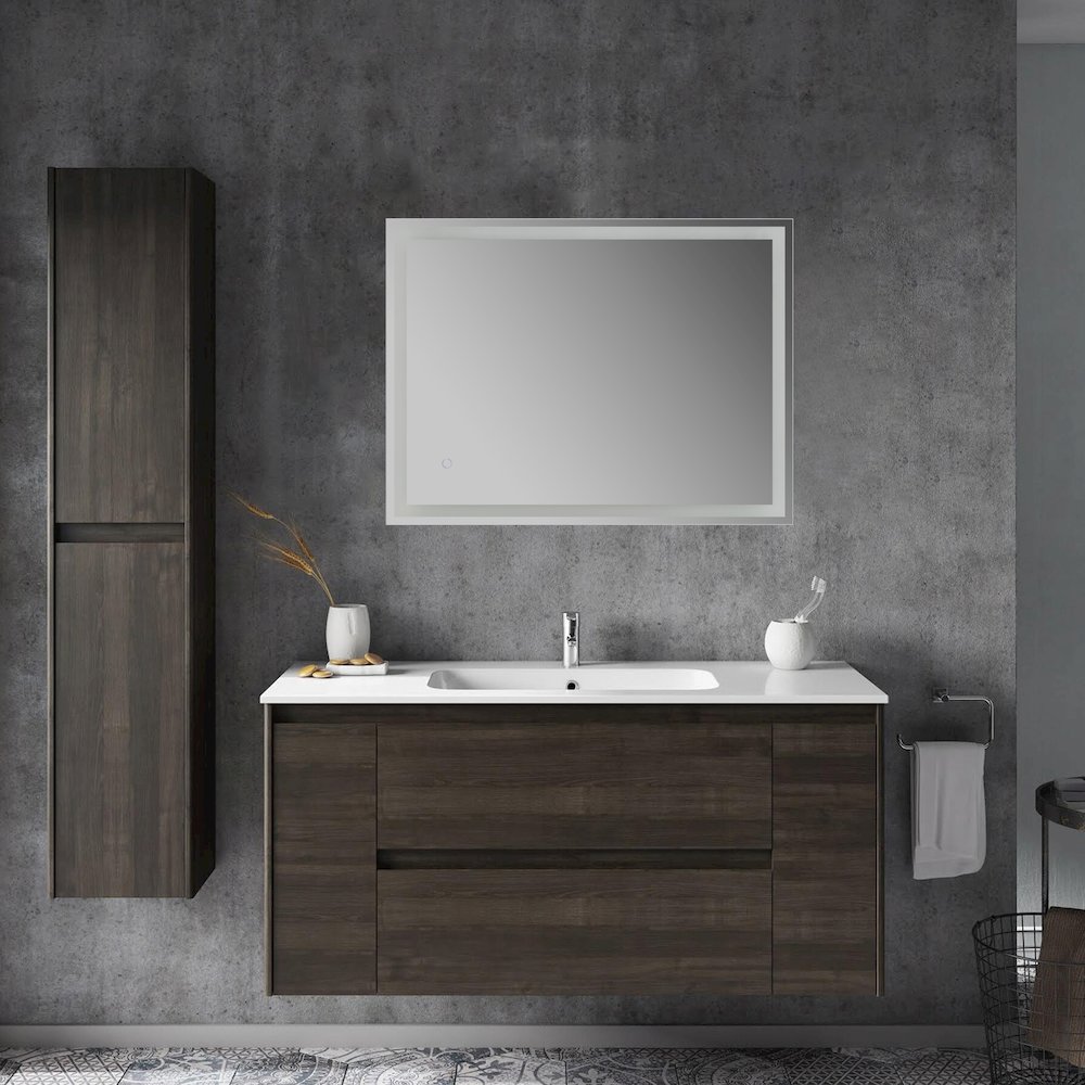 Anti-Fog Aluminum Frontback Lit Tri Color Led Bathroom Vanity Mirror. Picture 6
