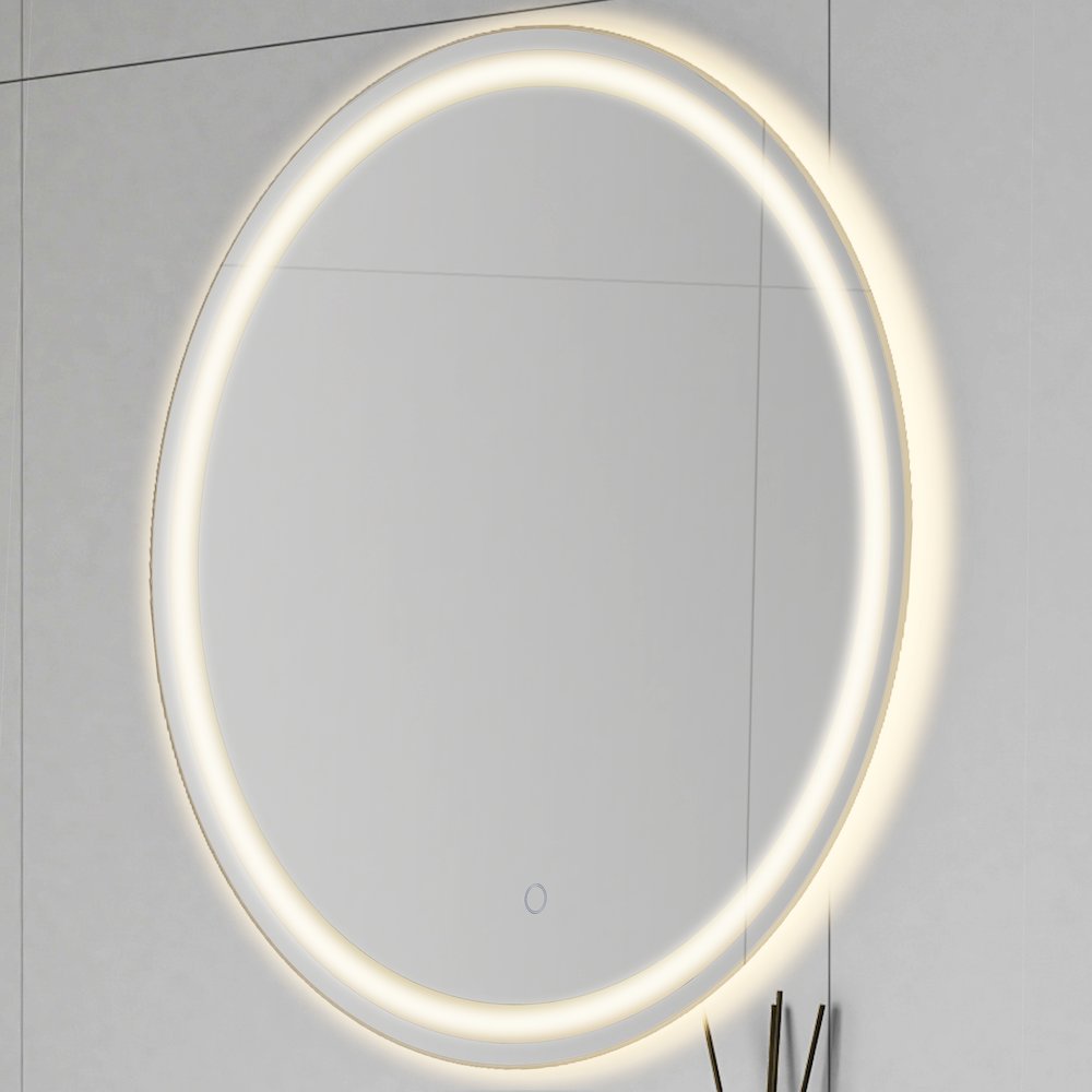 Anti-Fog Aluminum Frontback Lit Tri Color Led Bathroom Vanity Mirror. Picture 7