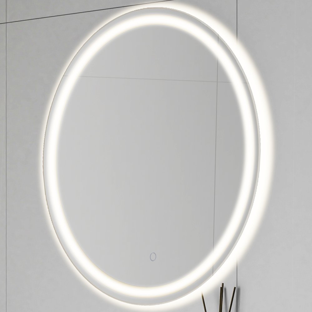 Anti-Fog Aluminum Frontback Lit Tri Color Led Bathroom Vanity Mirror. Picture 8
