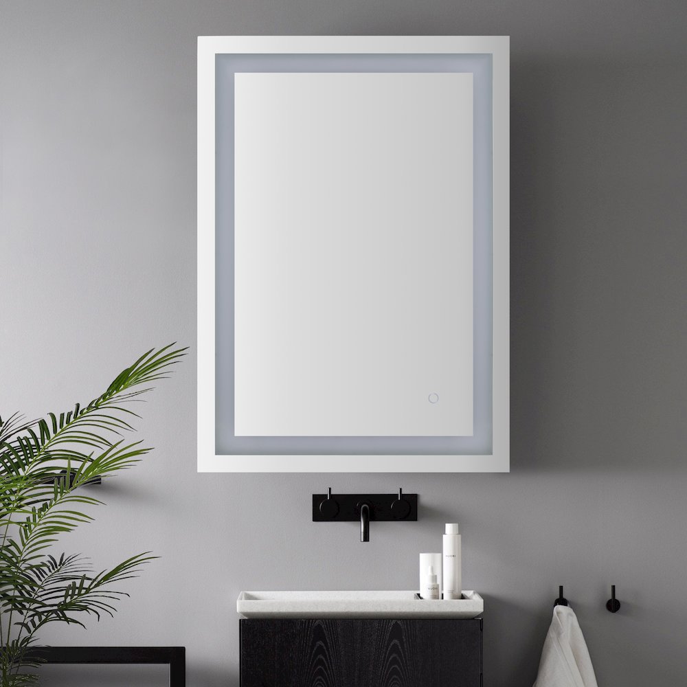 Anti-Fog Aluminum Front Lit Tri Color Led Bathroom Vanity Mirror. Picture 6