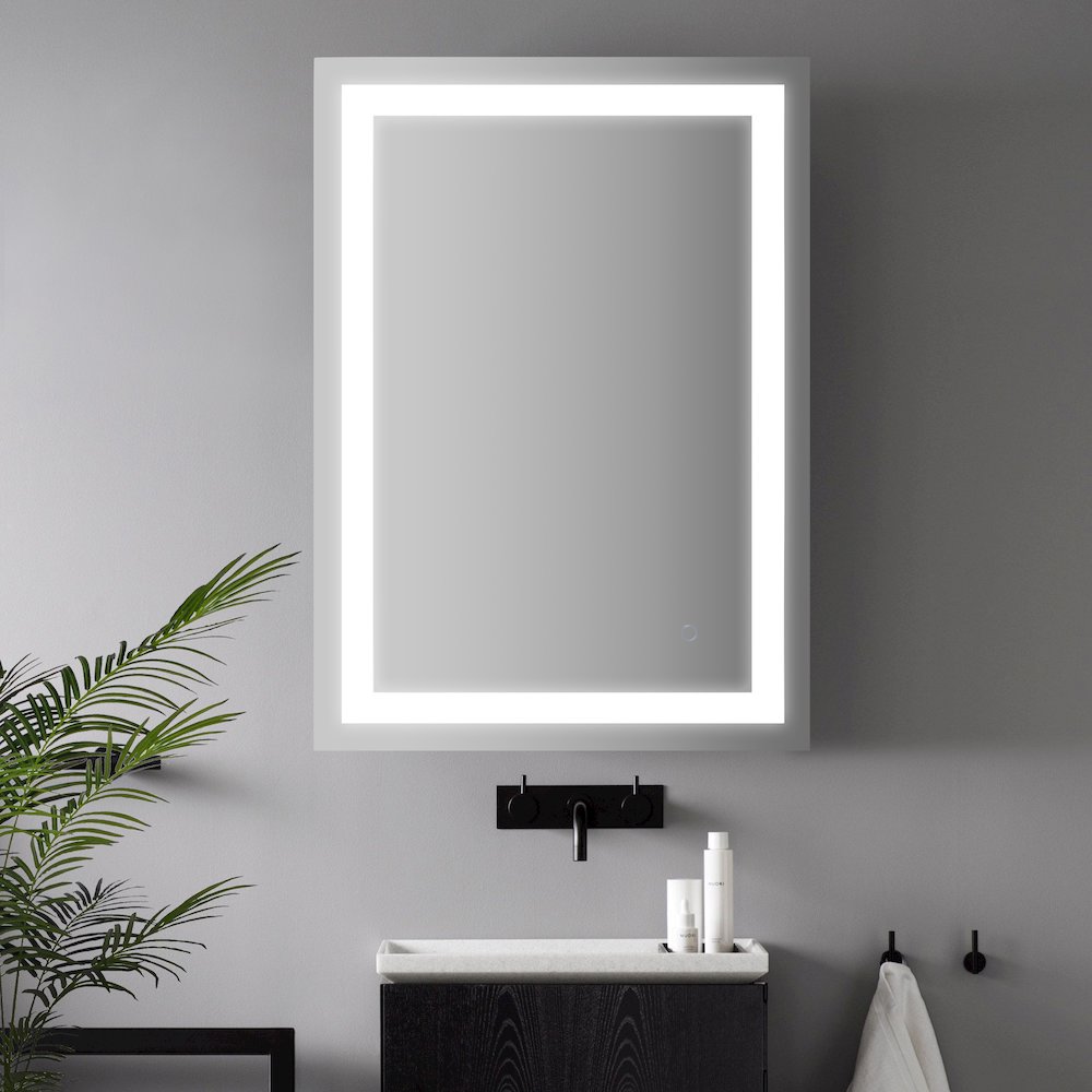 Anti-Fog Aluminum Front Lit Tri Color Led Bathroom Vanity Mirror. Picture 5