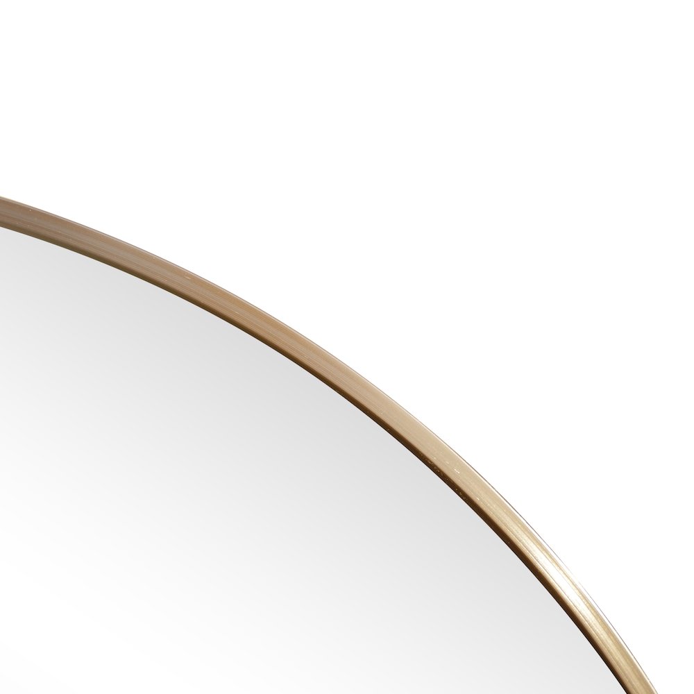 Milly Medium Oval Metal Framed Wall Mirror. Picture 3