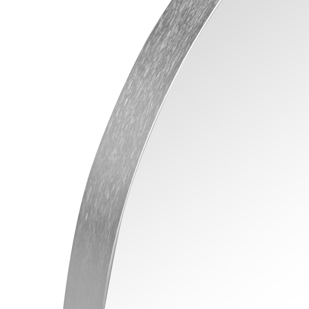 Elodie Medium Arched Metal Framed Wall Mounted Mirror. Picture 3