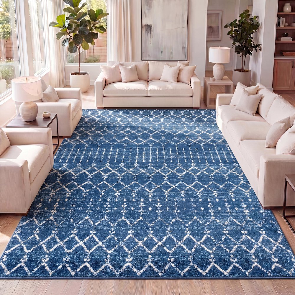 Moroccan Hype Boho Vintage Diamond Area Rug. Picture 11