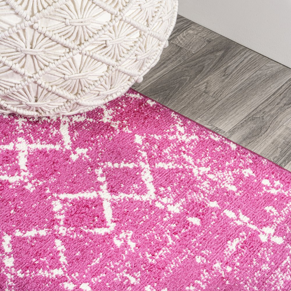 Moroccan Hype Boho Vintage Diamond Area Rug. Picture 4
