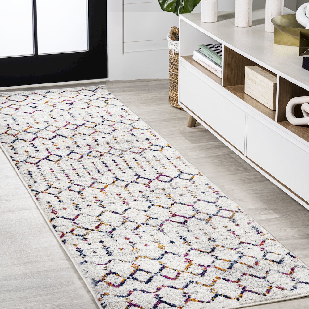 Moroccan Hype Boho Vintage Diamond Area Rug. Picture 2