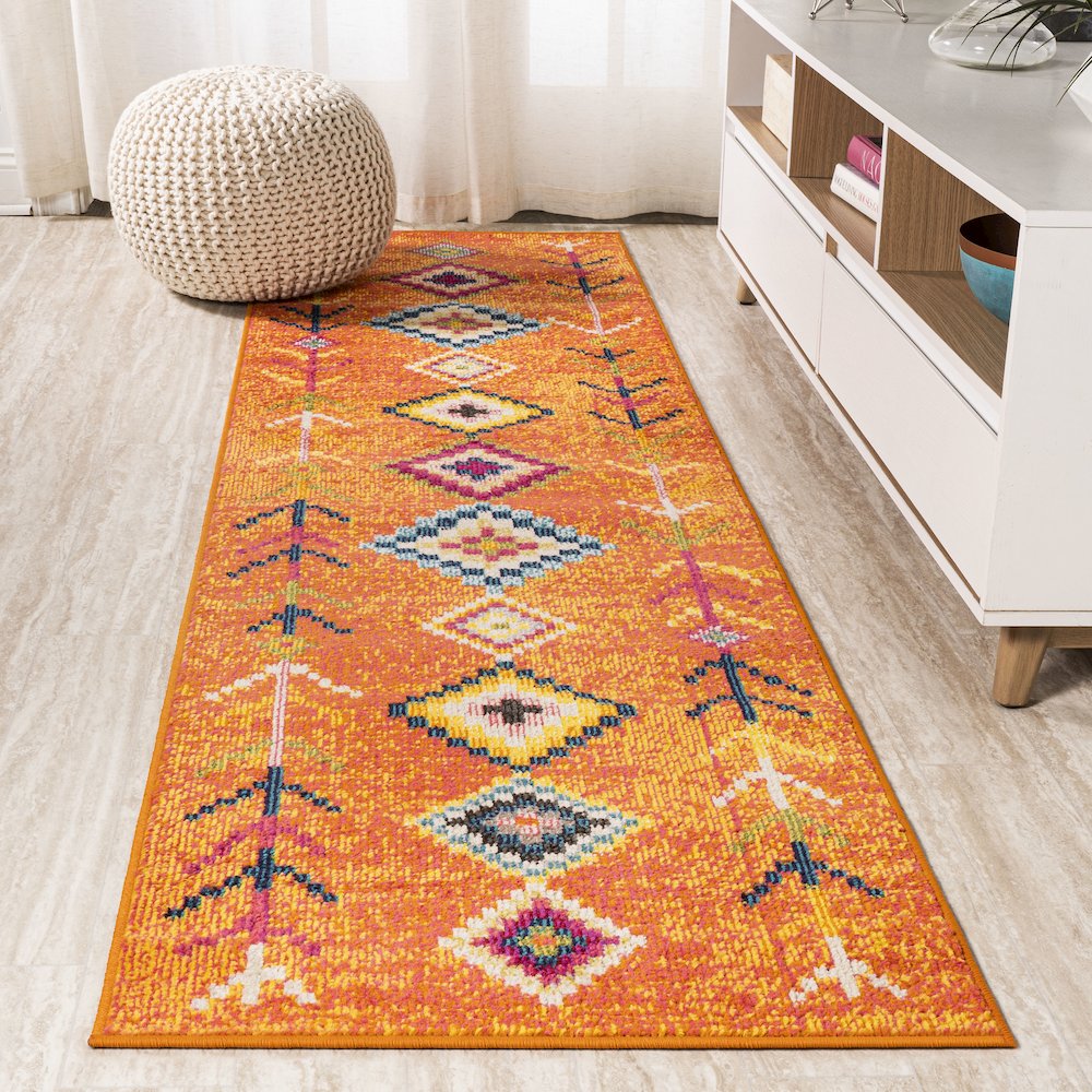 Tribal Love Geometric Area Rug. Picture 2