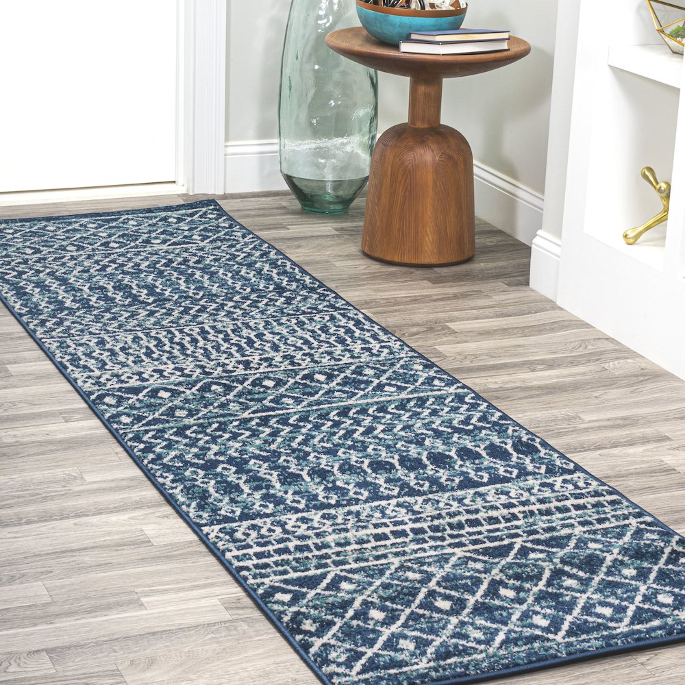Arta Moroccan Vintage Geometric Rug Area Rug. Picture 2