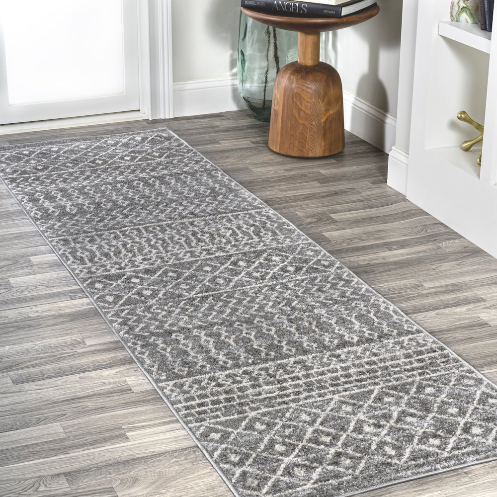 Arta Moroccan Vintage Geometric Rug Area Rug. Picture 2