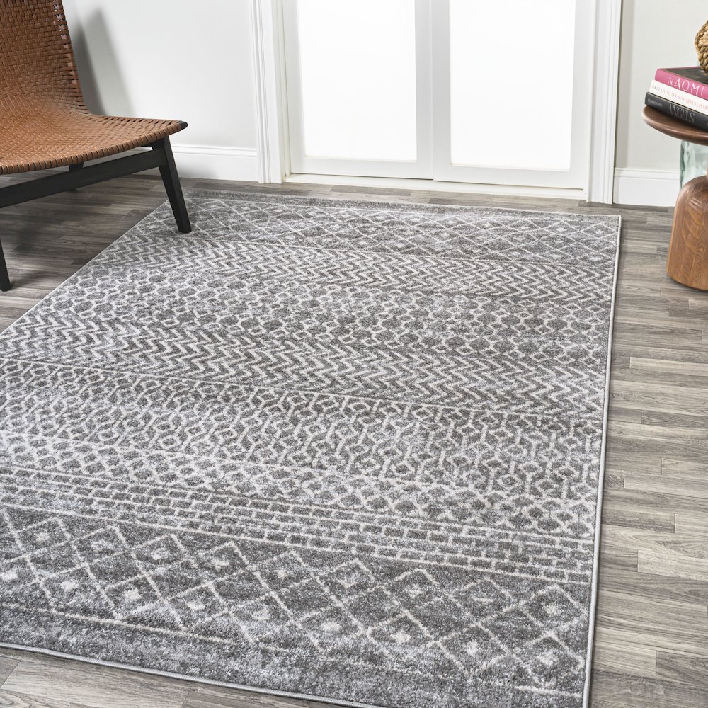 Arta Moroccan Vintage Geometric Rug Area Rug. Picture 2